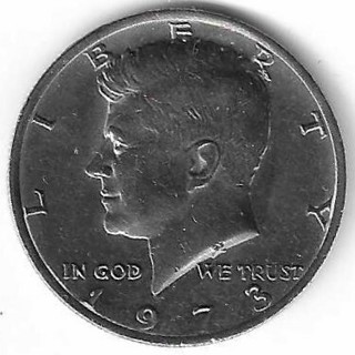 1973 Kennedy Half Dollar U.S. Fifty Cent Coin