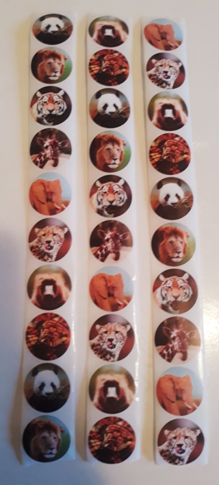 30 Fun Wildlife Stickers