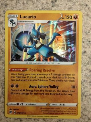 Lucario rare holo 079/172 nm