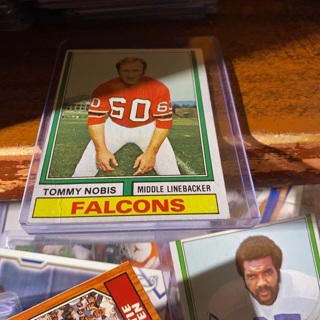 1974 topps tommy nobis football card 