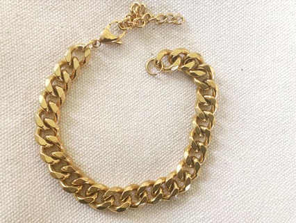 New 7 inch Gold Bracelet