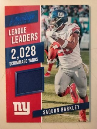 2019 saquon Barkley jersey card