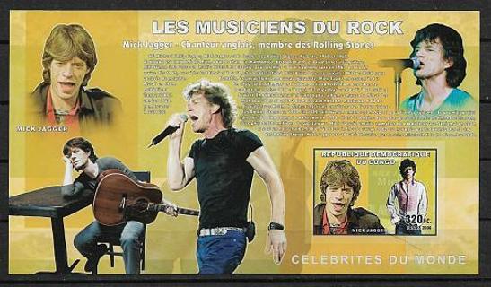 2006 Congo Democratic Republic Mick Jagger S/S MNH