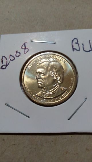 2008- BEAUTIFUL UNCIRCULATED. ANDREW JOHNSON DOLLAR.. HIGH BIDDER WINS