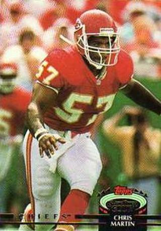 Tradingcard - NFL - 1992 Stadium Club #228 - Chris Martin - Kansas City Chiefs