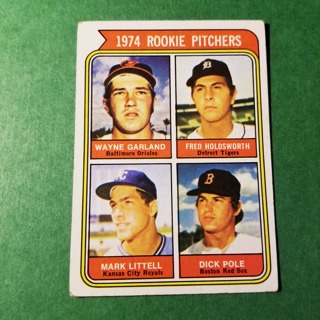 1974 - TOPPS BASEBALL CARD NO. 596 - 1974 ROOKIE PITCHERS - EXMT/NRMT 