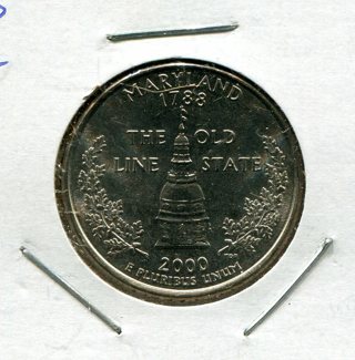 2000 P Maryland State Quarter-B.U.