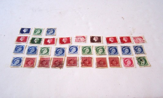 Canada Postage Stamps Used/Cancelled Set of 32