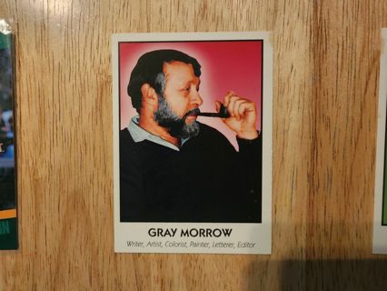 Artist Card Gray Morrow #80 small stain