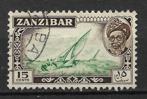 1957 Zanzibar Sc251 15c Dhows used