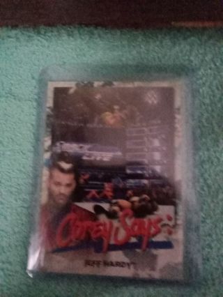 WWE smackdown topps trading card Corey says Jeff Hardy insert card from 2019