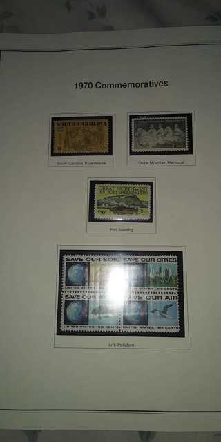 #7 LOT OF MOUNTED MINT STAMPS ON PAGE!