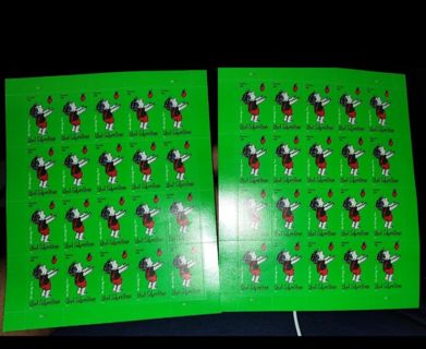 2 Sheets USPS ~ Shel Silverstein The Giving Tree ~ Forever Stamps (40 total) New