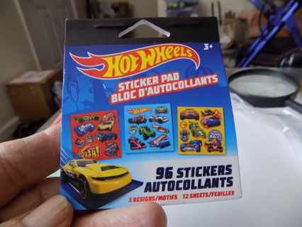Hot Wheels Sticker Pad 95 stickers was 96 one is missing