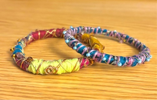  2 pc Hand made Boho Bangles/Bracelet