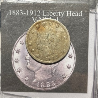 1905 V nickel 