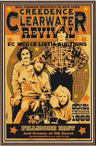 CCR POSTCARD SIZE CLASSIC ROCK POSTER 
