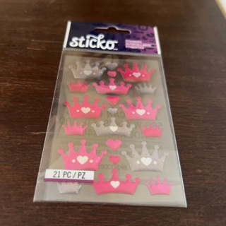 Sticko dimensional crown stickers 