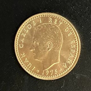 Spain 1 Peseta 1975 Coin Juan Carlos I 