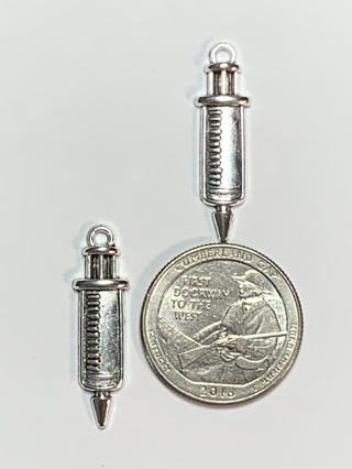 MEDICAL CHARMS~#7~SILVER~SET OF 2 CHARMS~FREE SHIPPING!