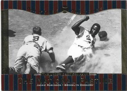 2001 UPPER DECK JACKIE ROBINSON HALL OF FAMERS CARD