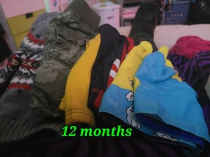 12 months clothing