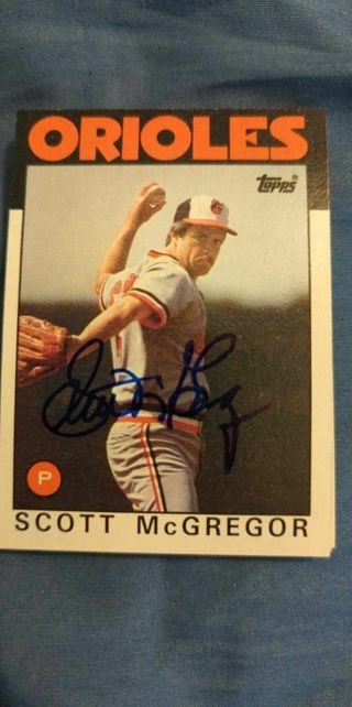 Scott McGregor Signed Card