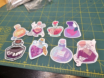 8 stickers 