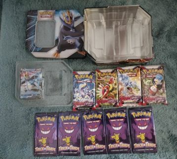Pokemon Booster Pack Lot with Promo Card and Tin