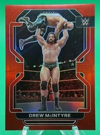 2022 WWE Panini Prizm - Drew McIntyre Red Refractor Prism SP #d to /299