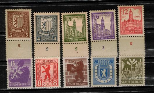 Germany WW2 Occupation Stamps