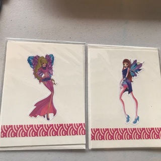 2 NEW Handmade Note Cards with Faeries, free mail