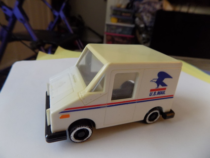 Vintage U. S. Post Office white mail truck push toy