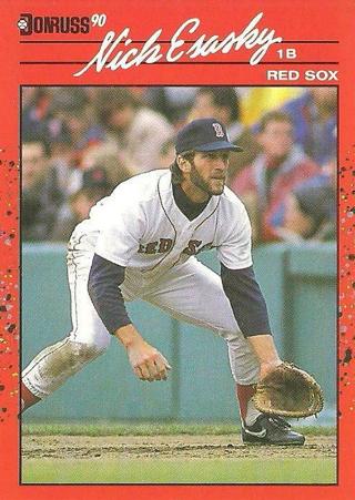 Nick Esasky 1990 Donruss Boston Red Sox
