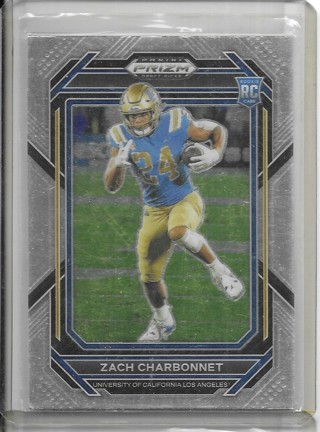 Zach Charbonnet 2023 Prizm Draft #124 Rookie Card