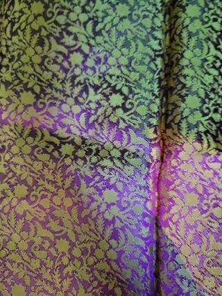 FABRIC PIECE REMNANT- PRETTY- 34 x 19 - As Is - brocade- like