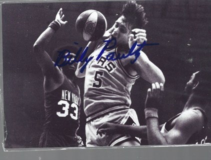 BILL E. PAULZ NBA AUTOGRAPHED 4X6