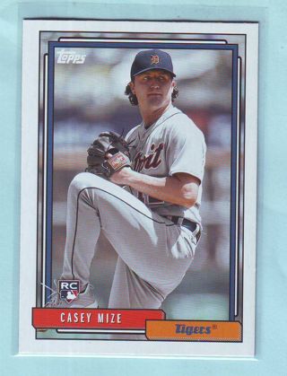 2021 Topps Update Casey Mize ROOKIE Baseball Card # T92-20 Tigers