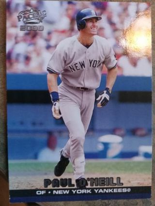 2000 PACIFIC PAUL O'NEILL NEW YORK YANKEES BASEBALL CARD# 299