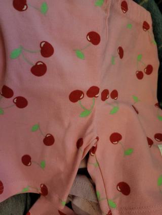 Girl’s shorts with cherries on them. #2 