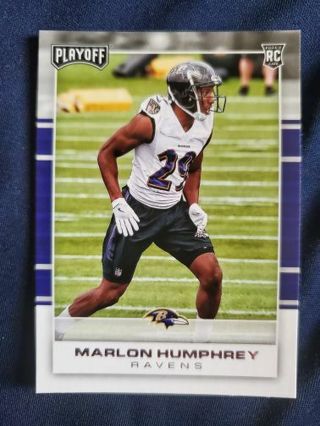 2017 Panini Playoff Rookie Marlon Humphrey