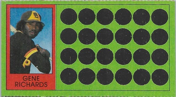  1981 Topps Scratchoffs #86 Gene Richards San Diego Padres