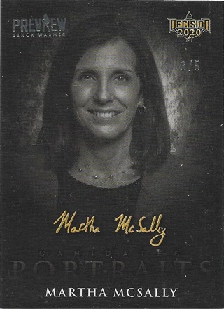 2020 Decision 2020 Candidate Portraits Preview Stamped #CP18 Martha McSally 3/5