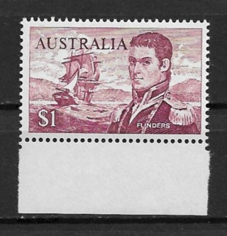 1966 Australia Sc415 $1 Mathew Flinders MNH