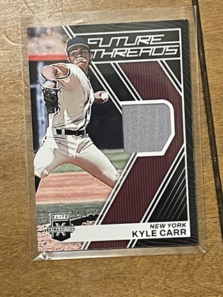 2023 Panini Elite Extra Edition Baseball - Future Threads Patch - KYLE CARR #FT-KC