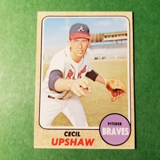 1968 - TOPPS BASEBALL CARD NO. 286- CECIL UPSHAW - BRAVES