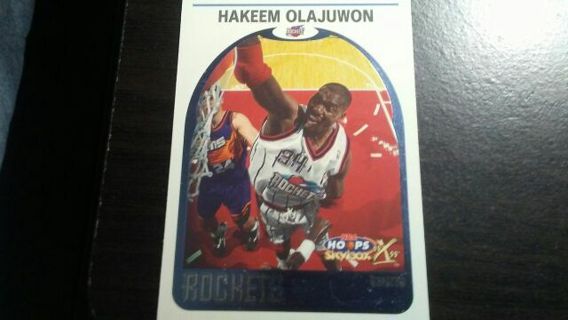 2000 NBA HOOPS/SKYBOX HAKEEM OLAJUWON HOUSTON ROCKETS BASKETBALL CARD# 40