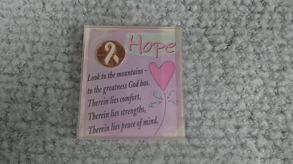 HOPE Awareness Ribbon Penny Magnet