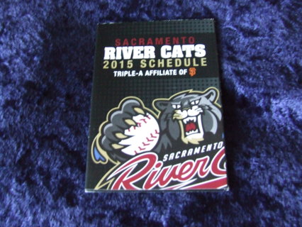 2015 Sacramento River Cats Minor Baseball Pocket Schedule 