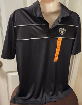 NEW - NFL Team Apparel - Men's black pullover stretch shirt - size XXLarge